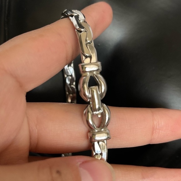 Vendome silver link chain necklace - Picture 5 of 5